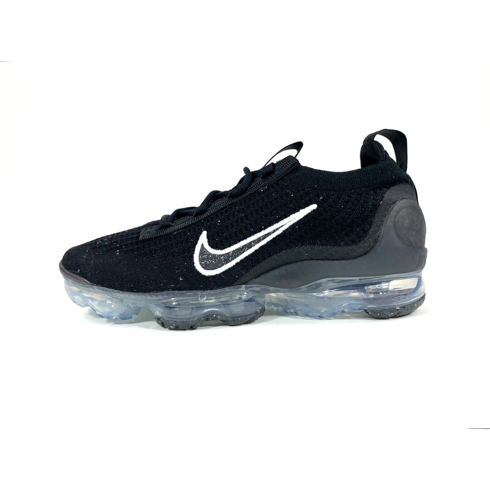 Nike Air Vapormax 2021 Flyknit Black White Silver DC4112 002 Women Size 7.5